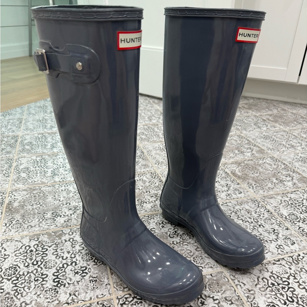 Graphite Gloss Hunter boots